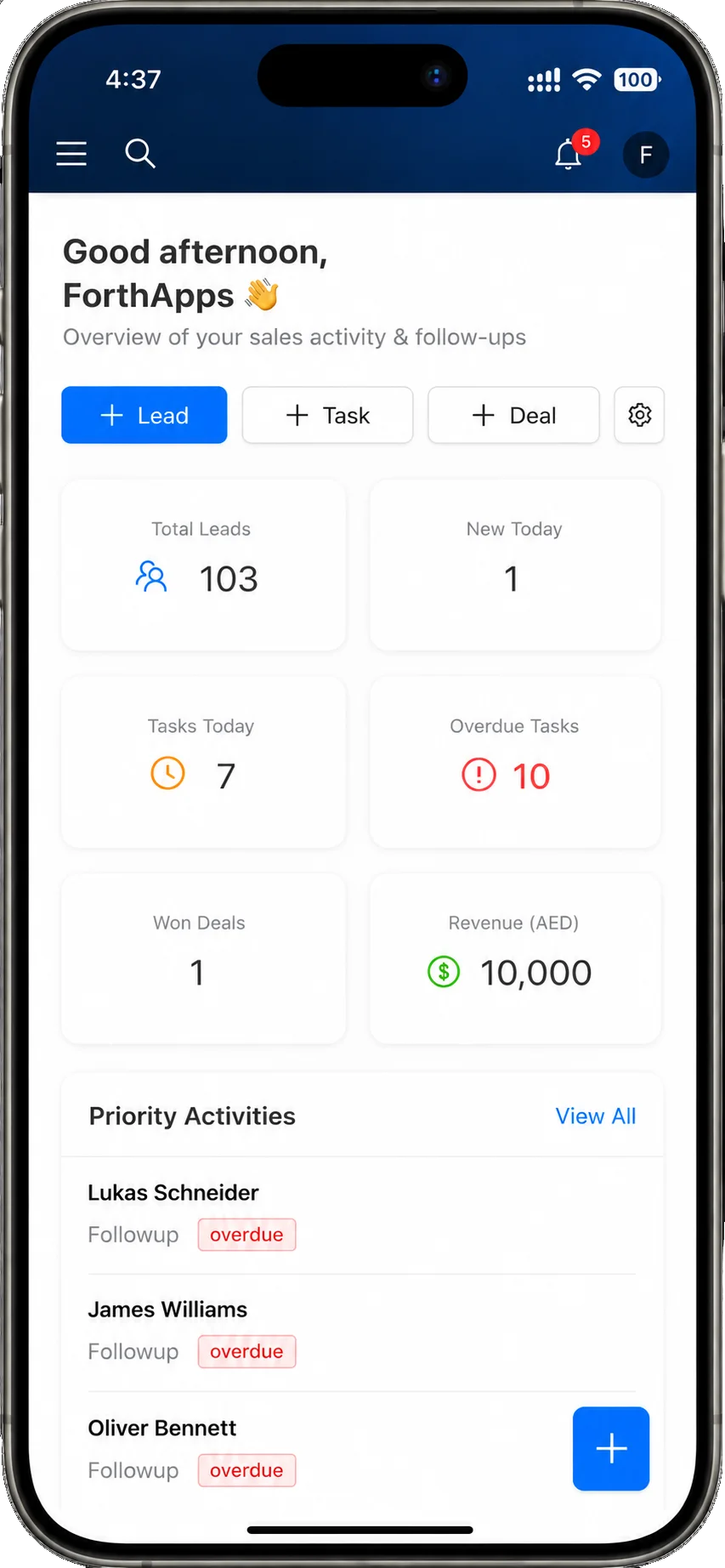 ForthApps Mobile App